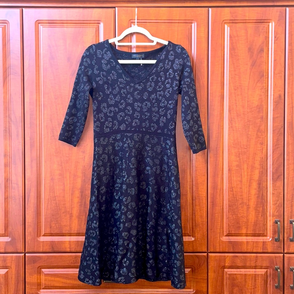 Donna Karen NY black and silver dress size XS